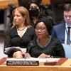  مارثا آما أكيا بوبي ، الأمينة العامة المساعدة لأفريقيا في إدارتي الشؤون السياسية وبناء السلام وعمليات السلام ، تقدم إحاطة إلى مجلس الأمن بشأن الحالة في أبيي