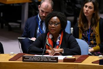 La Sous-Secrétaire générale pour l'Afrique, Martha Pobee, devant le Conseil de sécurité.