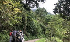 Campesinos en la zona del Cañón de las Hermosas, Colombia