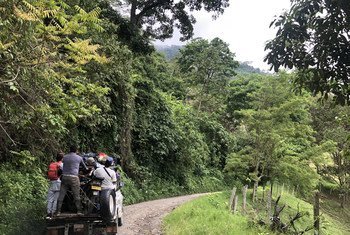 Campesinos en la zona del Cañón de las Hermosas, Colombia