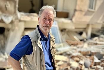 联合国世界粮食计划署执行主任大卫·比斯利访问叙利亚和土耳其地震灾区。