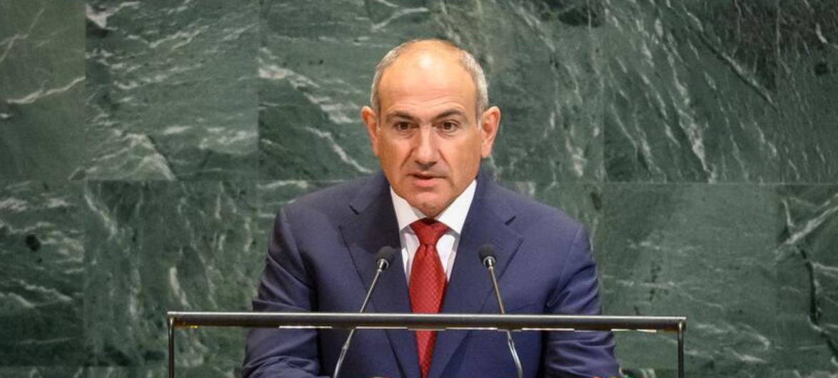 آرمینیا کے وزیراعظم نکول پاشنیان اقوام متحدہ کی جنرل اسمبلی کے 80ویں اجلاس سے خطاب کر رہے ہیں۔