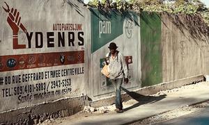 A man walking in Delmas, Port au Prince, Haiti.