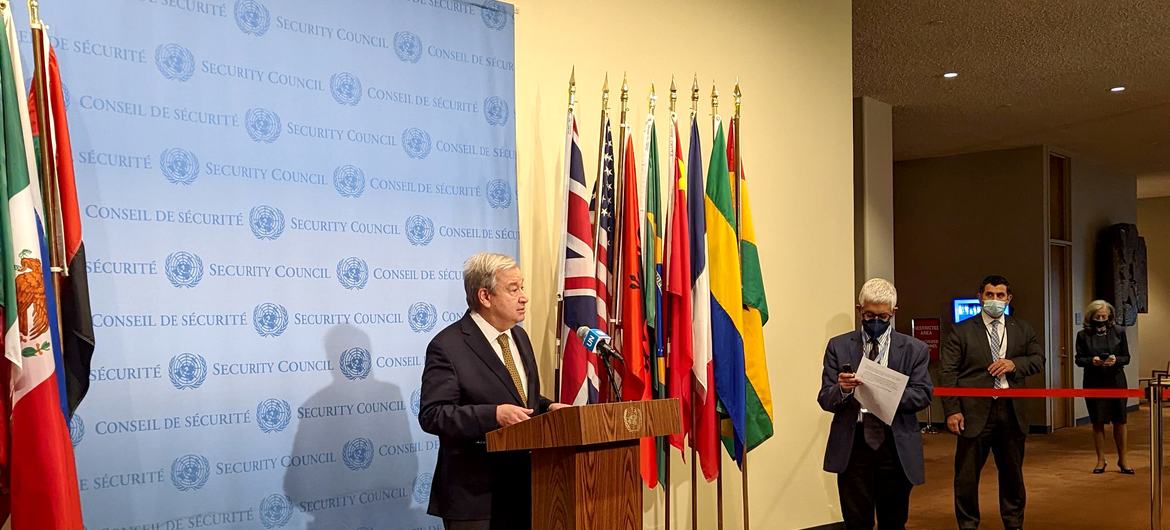 Le Secrétaire général de l'ONU salue la trêve annoncée au Yémen.