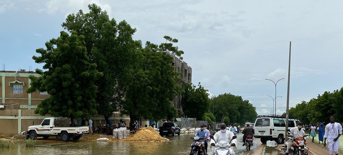 الفيضانات تغمر مناطق شاسعة في الساحل الأفريقي ومن بينها تشاد.