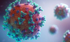 Animación de la imagen de un coronavirus