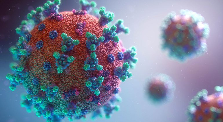 Animación de la imagen de un coronavirus
