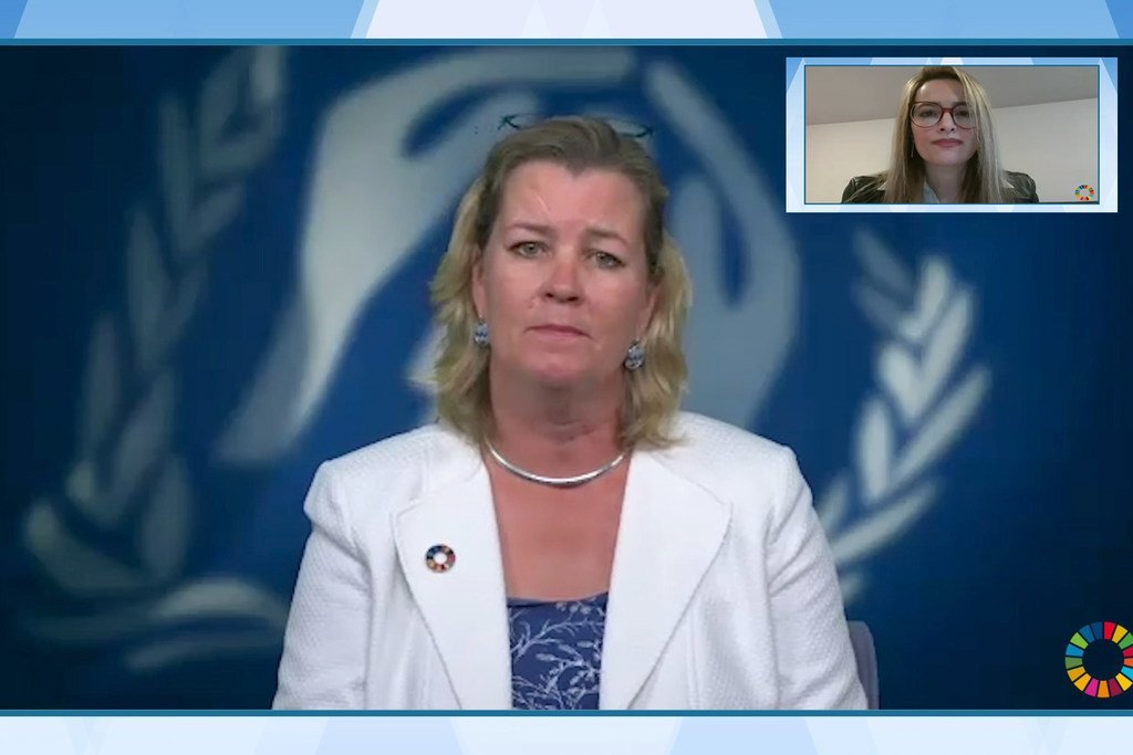 حوار عبر تقنية الفيديو مع السيدة كيلي كليمنتس، نائبة المفوض السامي للأمم المتحدة لشؤون اللاجئين.