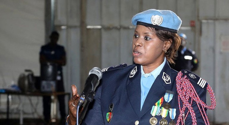 Major Seynabou Diouf of the Senegal National Police, United Nations Female Police Officer of the Year for 2019.