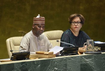 Председатель 74-й сессии Генеральной Ассамблеи ООН Тиджани Мохаммад-Банде. 