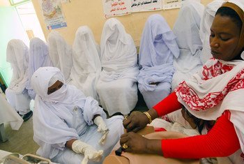 Nurse training in Hamashkoreeb, Sudan. (file)
