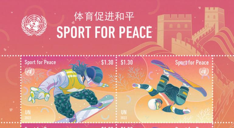 体育促进和平 — 联合国发行冬季奥运会特别邮票