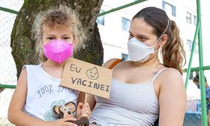 Children aged 5 to 11 years old are being vaccinated against COVID-19 in Brazil.