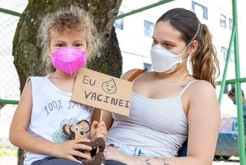Children aged 5 to 11 years old are being vaccinated against COVID-19 in Brazil.
