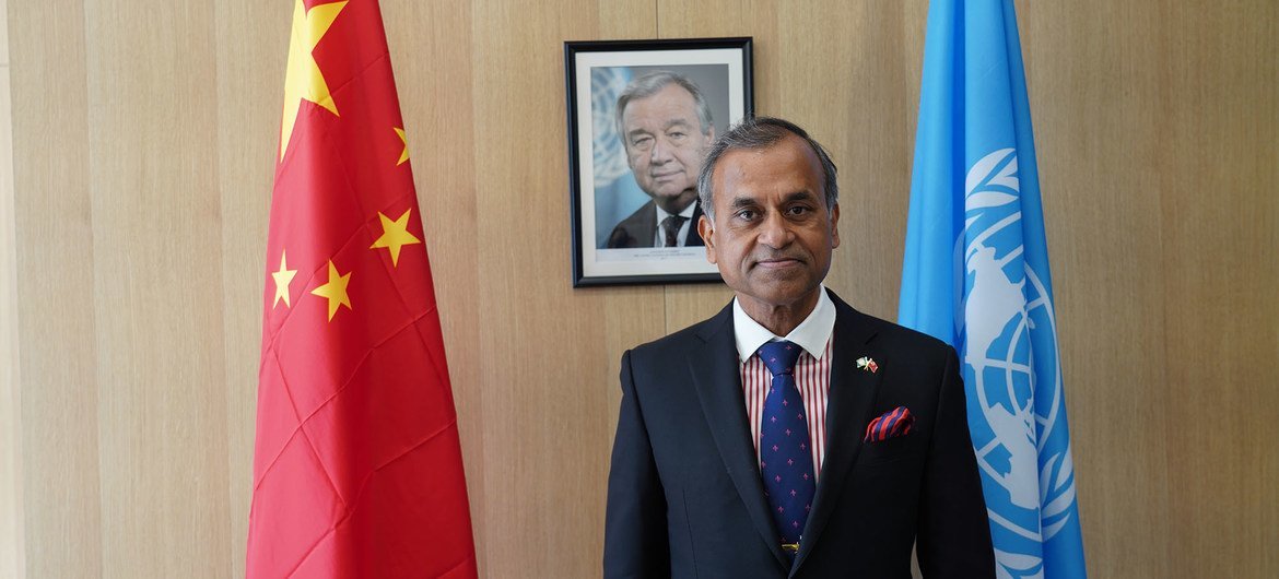 El coordinador residente de la ONU en China, Siddharth Chatterjee.