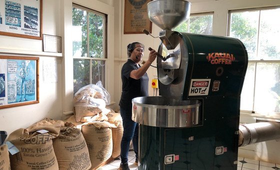 The visitor's centre at Kauai Coffee Company in Hawaii was forced to close during the coronavirus pandemic.