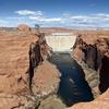 Lake Powell was created in 1964 by the construction of Glen Canyon Dam in Arizona, United States.