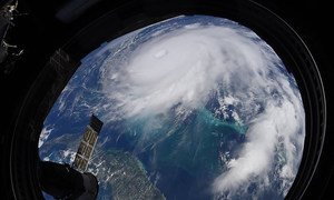 Hurricane Dorian as seen from the International Space Station on 2 September 2019.