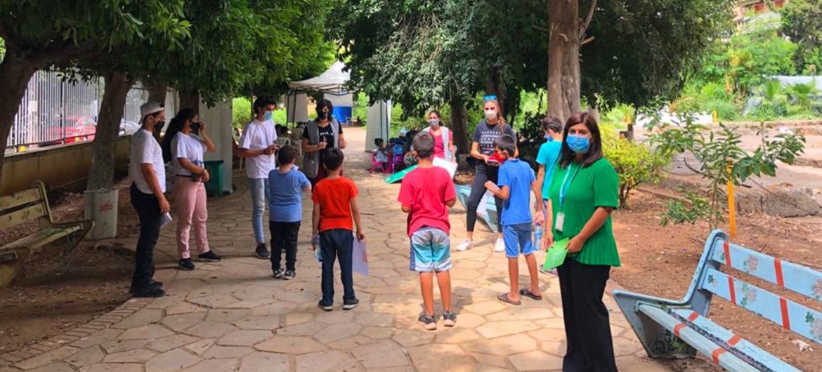 Парк в Бейруте, где дети могут поиграть со сверстниками  