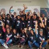 参加在莫桑比克举行的非洲编程周期的学员。