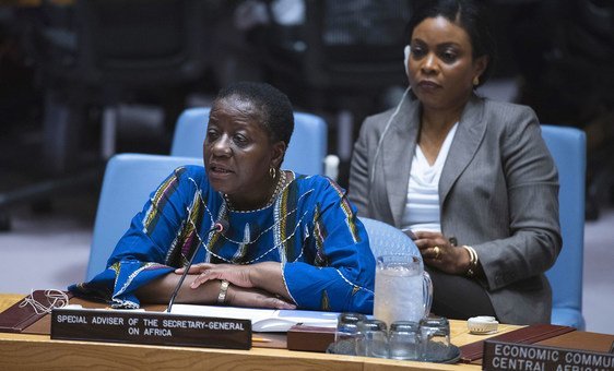 Conselheira especial do secretário-geral sobre África, Bience Gawanas, no Conselho de Segurança