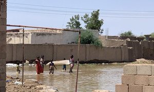 A flood-affected village in Khartoum State, Sudan.