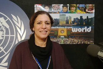 Chief of UN volunteers, Naoual Driouich, speaks to UN Radio before International Volunteer Day 2019.