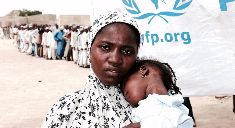 The world is on a precipice, particularly those being left behind, according to UN Secretary-General António Guterres as thousands of displaced women in Nigeria suffering from hunger and food insecurity rely on the UN to survive.