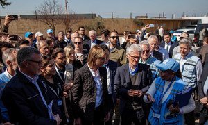 Under-Secretary-General for Humanitarian Affairs and Emergency Relief Coordinator Mark Lowcock, and US Ambassador to the UN  Kelly Craft and in Hatay, Turkey, with Regional Humanitarian UN staff taking part in a cross-border  into northwestern Syria.
