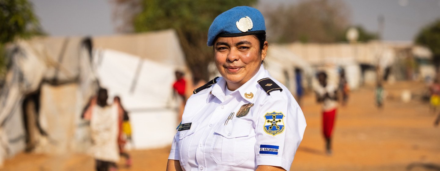 Martina Sandoval, UNPOL officer from El Salvador, serving in UNMISS, the United Nations Mission in South Sudan.