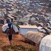 刚果民主共和国的一个流离失所者营地。