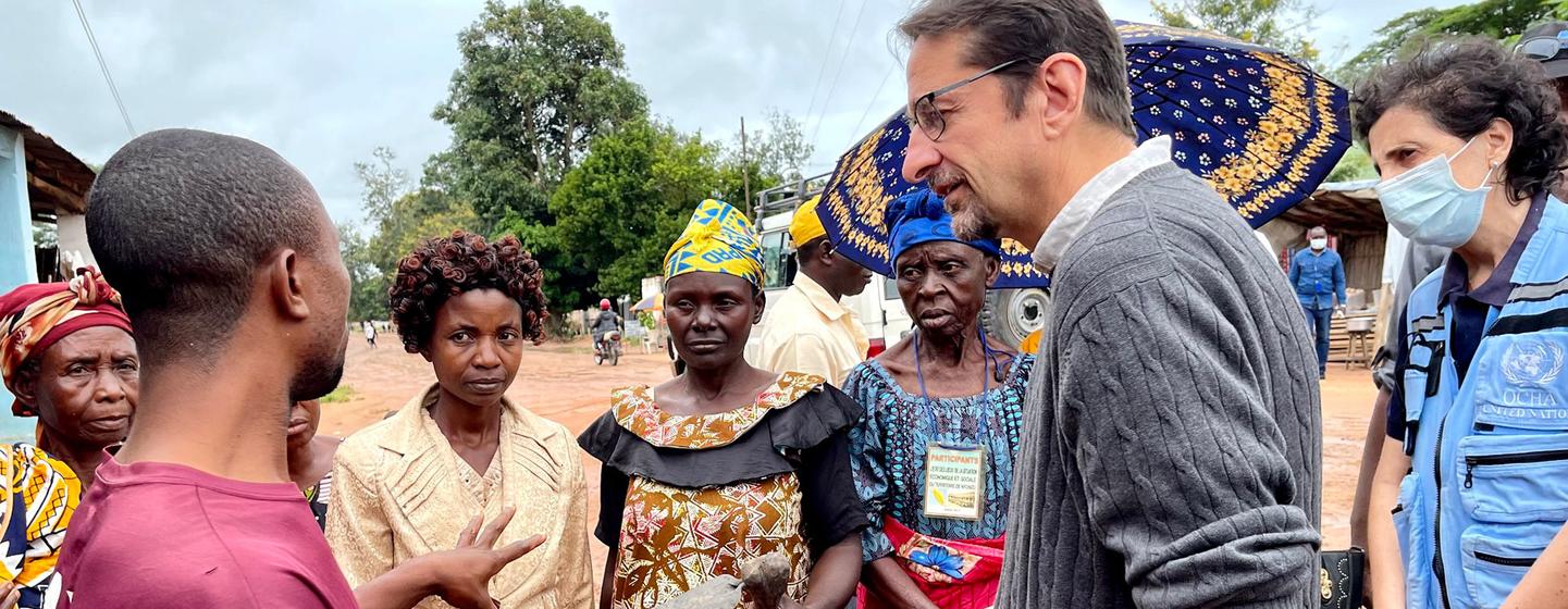 UN Resident and Humanitarian Coordinator Bruno Lemarquis visits DR Congo in early March 2022.