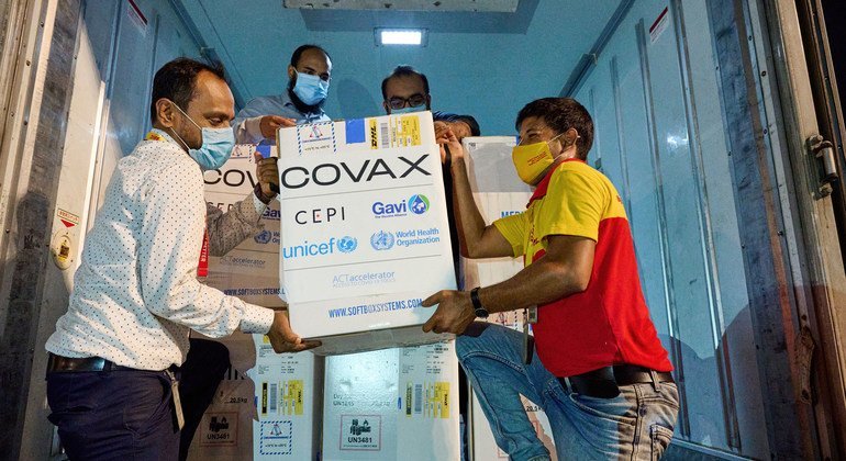 2021年5月，新冠疫苗全球获取机制提供的首批疫苗运抵孟加拉国。