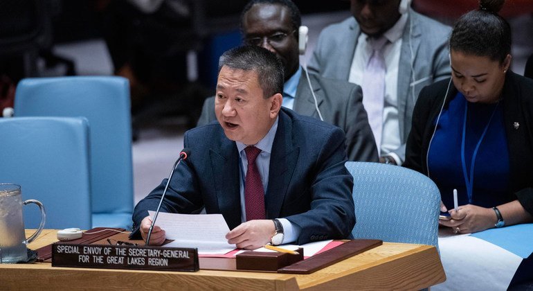 Huang Xia, Envoyé spécial du Secrétaire général de l'ONU pour la région des Grands Lacs d'Afrique, prend la parole au Conseil de sécurité (octobre 2019)