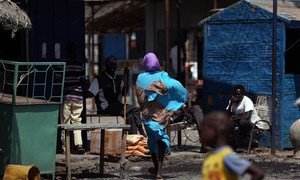 南苏丹为躲避暴力而被迫逃亡的境内流离失所者。（2018年1月图片）