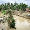 Many areas in Batangas, southern Luzon are still covered in fallen debris and floodwater due to Super Typhoon Goni (locally known as Rolly).