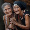 In Viet Nam, an elderly couple in their 80s enjoying life. 
