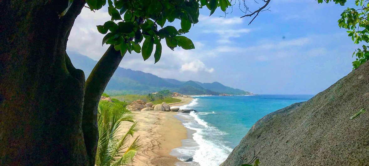 Parque Nacional Tayrona, na Serra Nevada de Santa Marta, na Colômbia. 