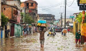 A flooded district of Antananarivo, Madagascar.