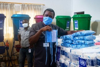 开发计划署通过提供预防感染和控制感染的卫生用品来支持塞拉利昂应对新冠疫情。