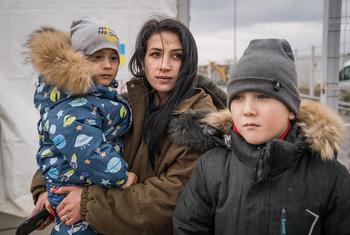 "Nous n'avons nulle part où aller", déclare Olga, qui a fui l'Ukraine avec ses deux enfants.