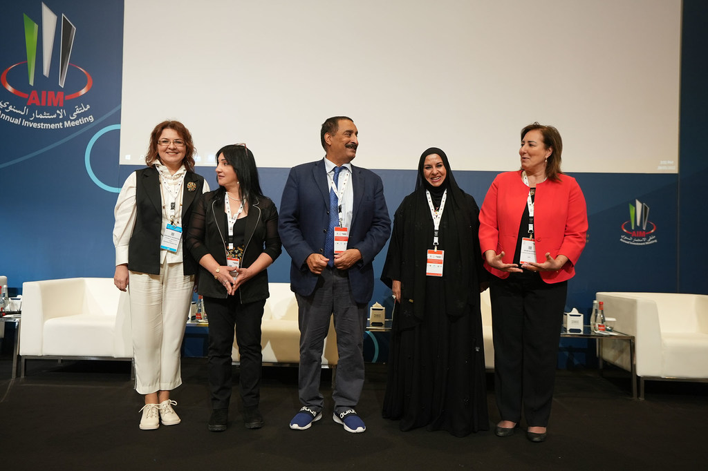 Second from right, Farida Al-Awadi, President of the Emirates Business Women Council