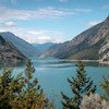 O lago Kamloops na Colúmbia Britânica, Canadá, está localizado em terras tradicionais da nação Secwepemc
