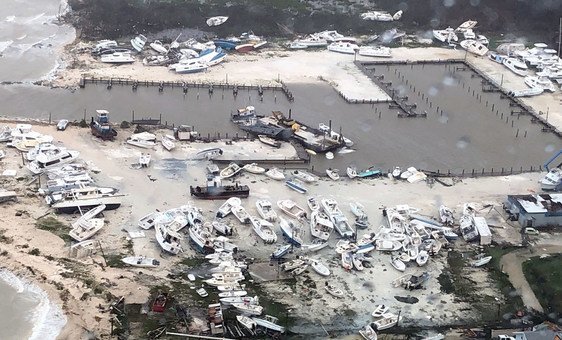 Estação Aérea da Guarda Costeira de Clearwater, na Flórida, responde à devastação causada pelo furacão Dorian nas Bahamas.