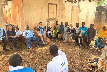 In Bangassou, Central African Republic, UN  Deputy Emergency Relief Coordinator Ursula Mueller met communities affected by conflict, local authorities and humanitarian organizations. (September 2019)