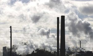 Emissions at a manufacturing complex in Toronto, Canada. (file)