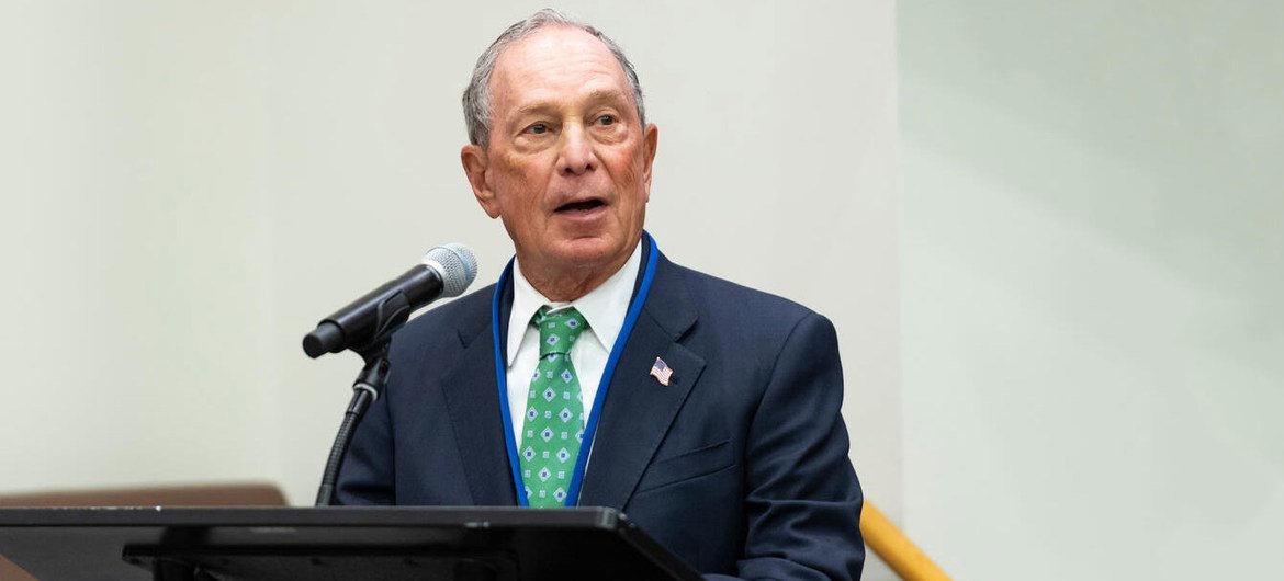 Michael Bloomberg foi nomeado para o cargo, pela primeira vez, em 2014