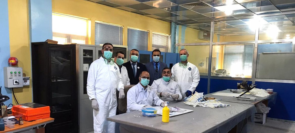 世卫组织伊拉克办公室为支持国家实验室进行2019冠状病毒测试提供第一批本地生产的试剂。