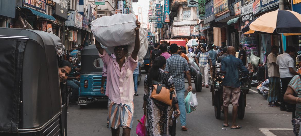 Streets of Colombo, Sri Lanka.