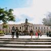 Gerardo Barrios Square and National Palace in El Salvador.